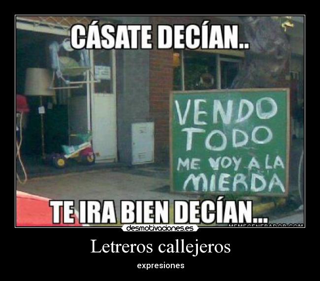 Letreros callejeros - 