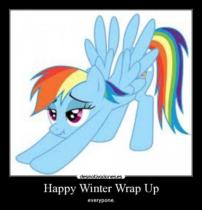 Happy Winter Wrap Up - everypone.