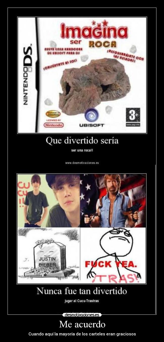 Me acuerdo - Cuando aquí la mayoría de los carteles eran graciosos