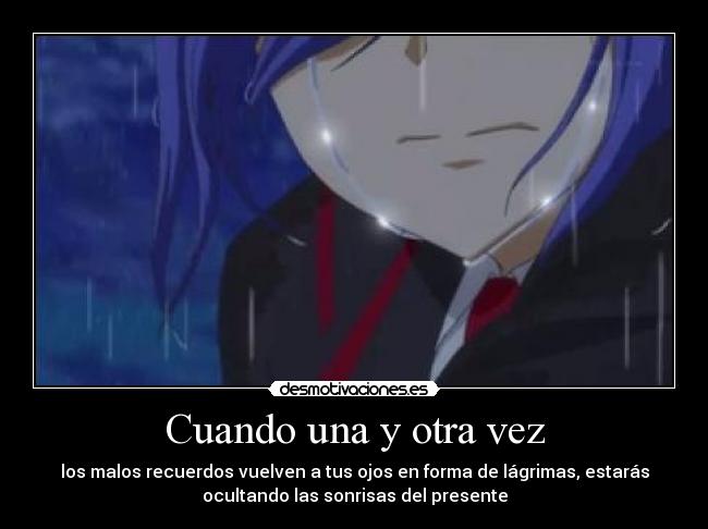 carteles tsubasa kazanari tristeza anime lagrimas sonrisa presente recuerdos kanade desmotivaciones