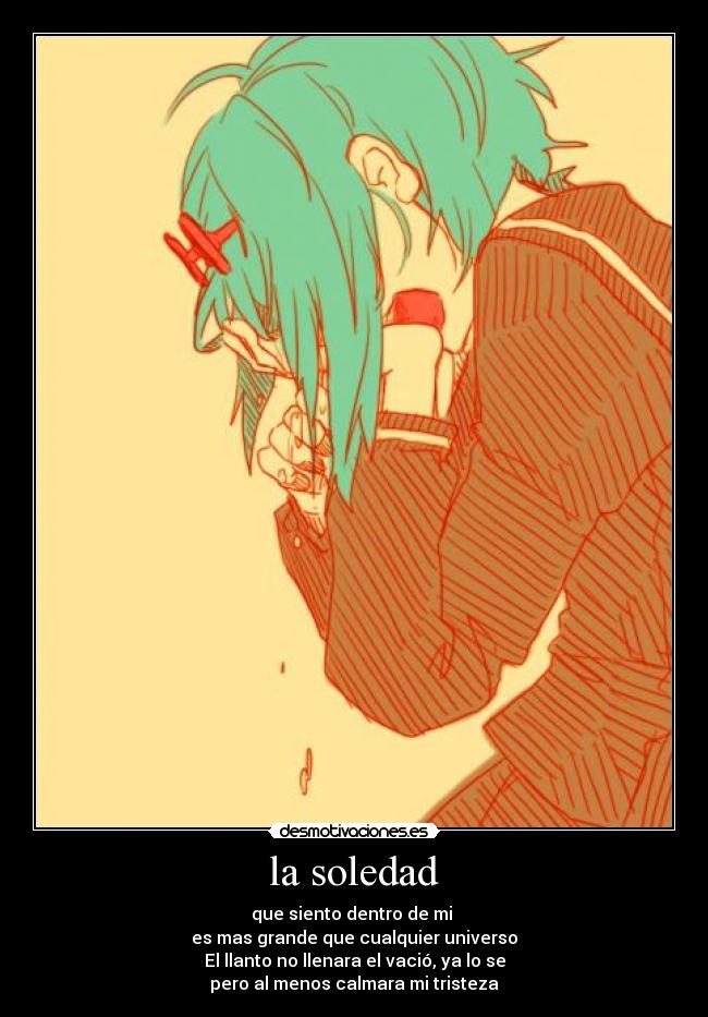 carteles soledad soledad miku hatsune vocaloid desmotivaciones