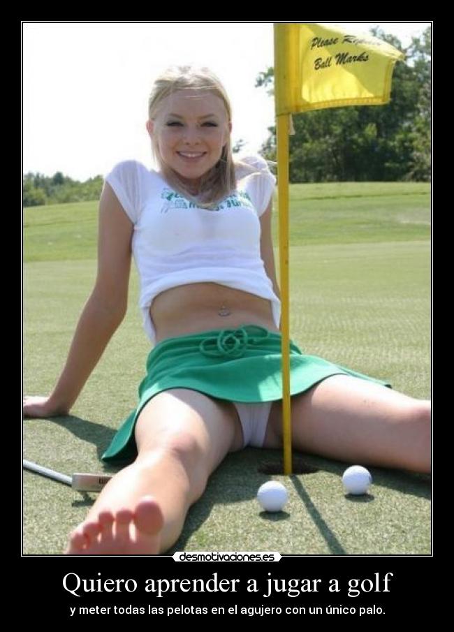 Quiero aprender a jugar a golf -