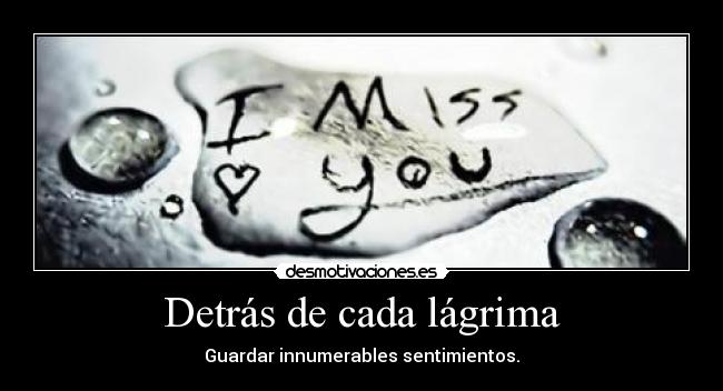Detrás de cada lágrima -