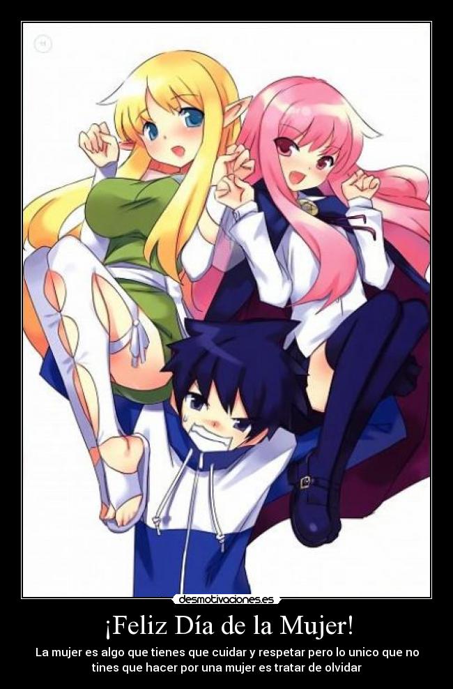 carteles mujer anime desmotivaciones