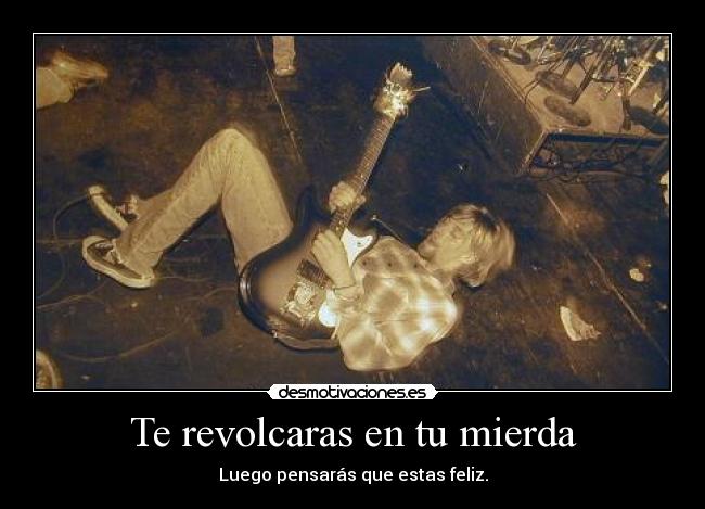 Te revolcaras en tu mierda - 