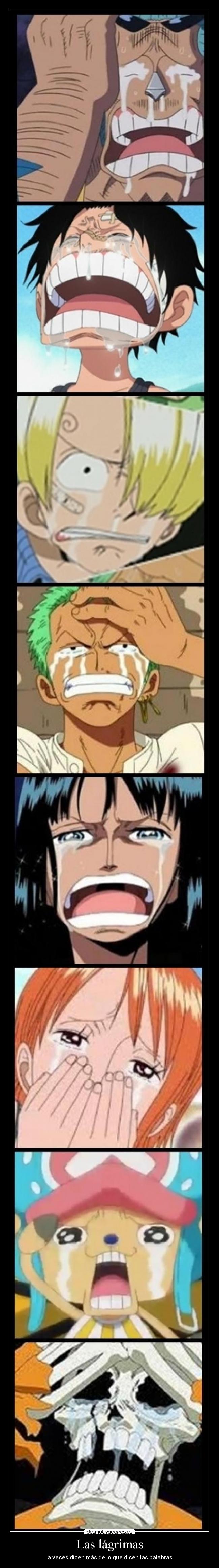 Las lágrimas - a veces dicen más de lo que dicen las palabras