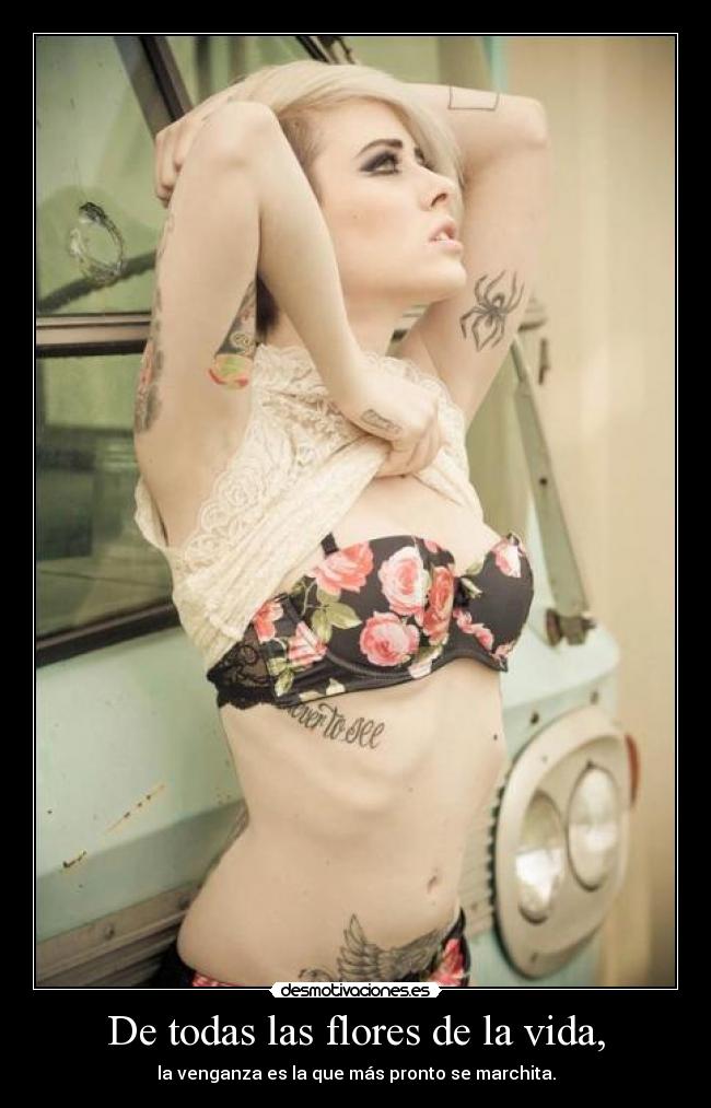 De todas las flores de la vida, -