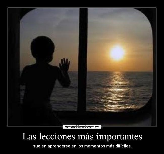 Las lecciones más importantes - 