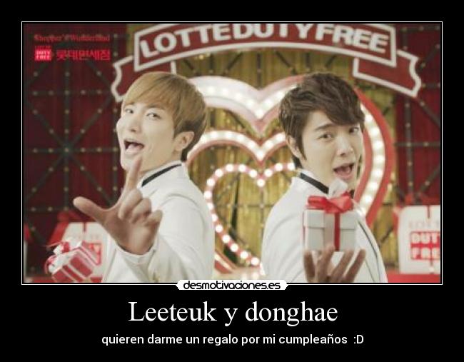 Leeteuk y donghae - 
