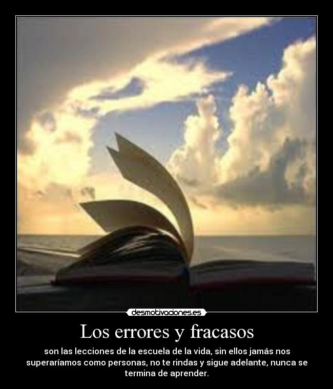 Los errores y fracasos -