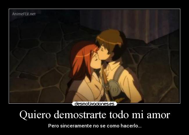carteles amor anime maoyumaoyuusha desmotivaciones