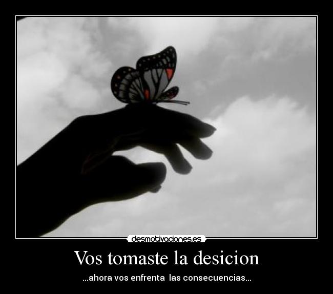 Vos tomaste la desicion - 