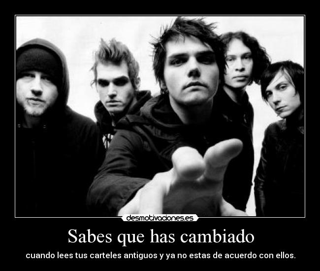 Sabes que has cambiado -