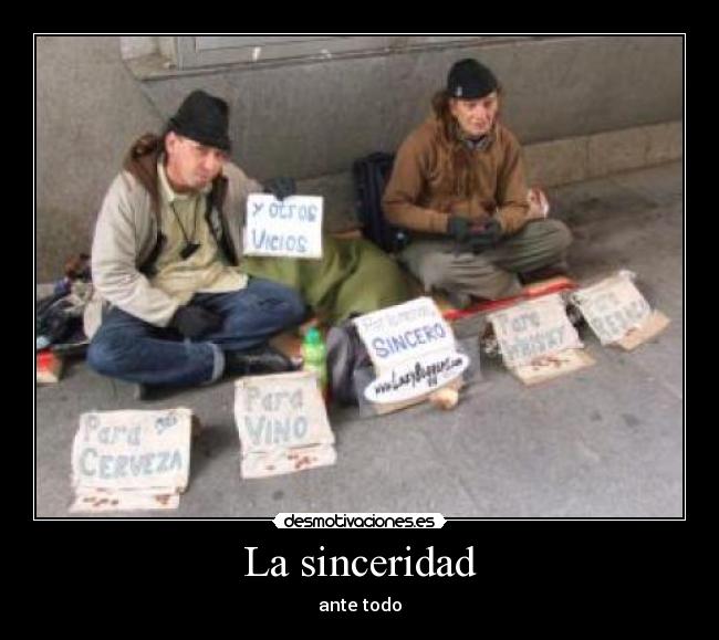 La sinceridad -