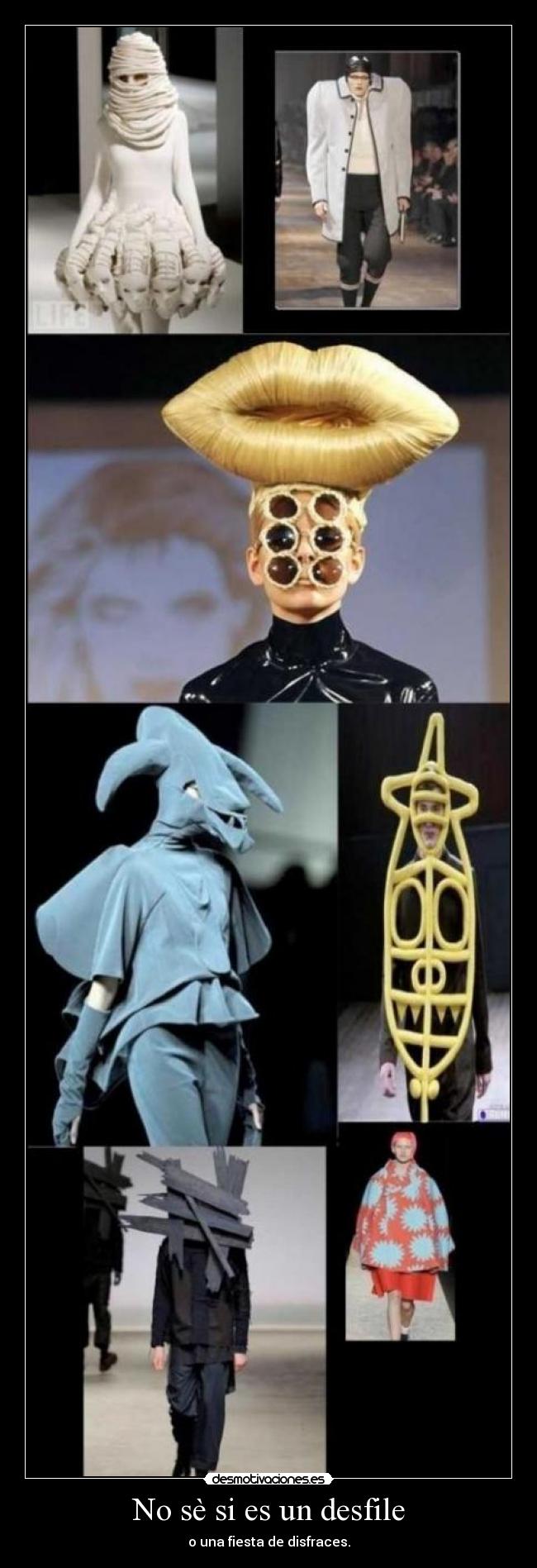 No sè si es un desfile - o una fiesta de disfraces.