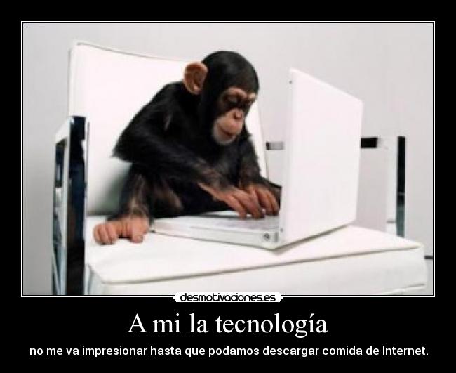 carteles anime mono tegnologia computadora internet desmotivaciones