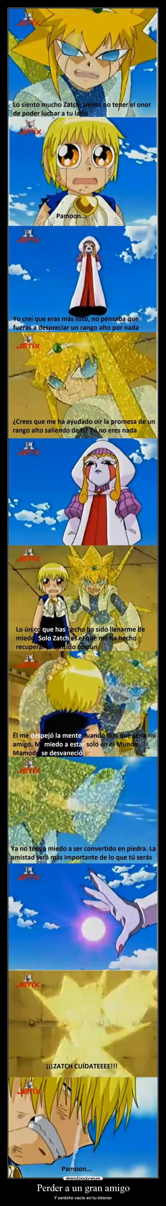 carteles zatch bell capitulo setenta cinco desmotivaciones