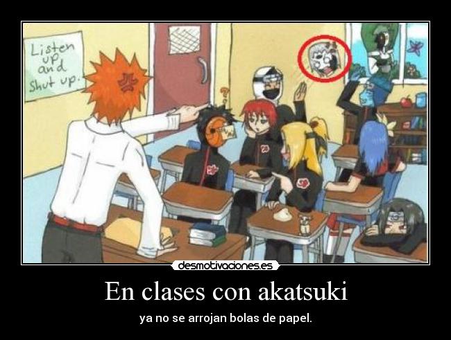En clases con akatsuki -