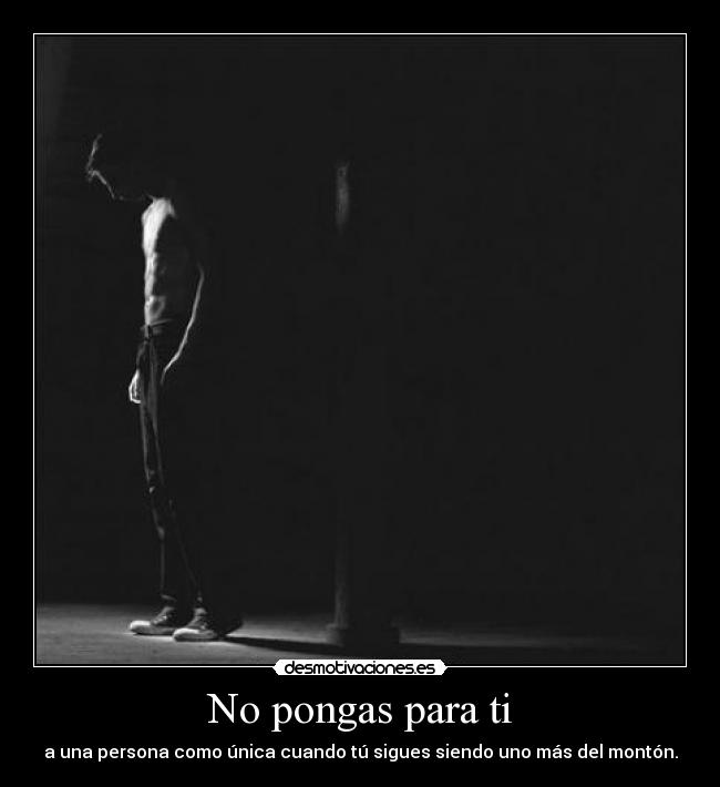 No pongas para ti - 