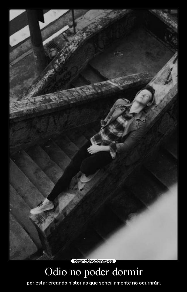 Odio no poder dormir -