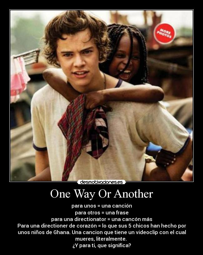 carteles one direction one way another desmotivaciones