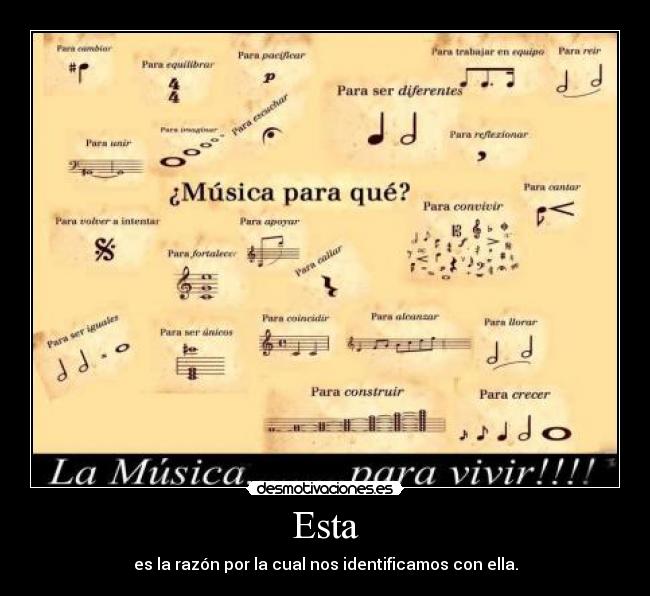 Esta - es la razón por la cual nos identificamos con ella.