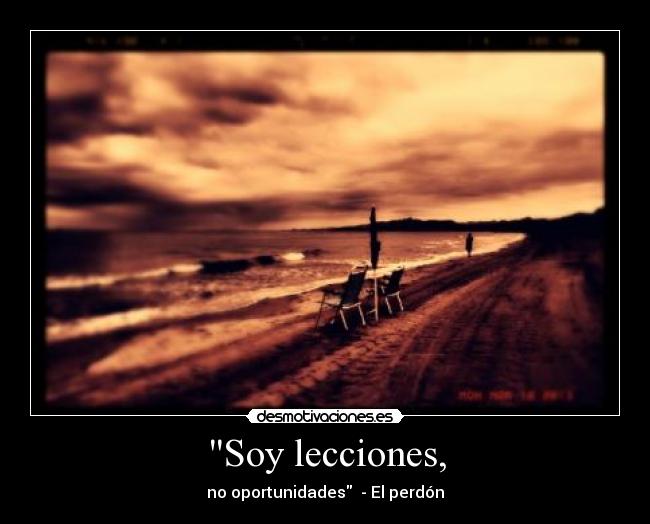 Soy lecciones, -