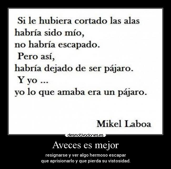 carteles amor simple pajaros frases desmotivaciones