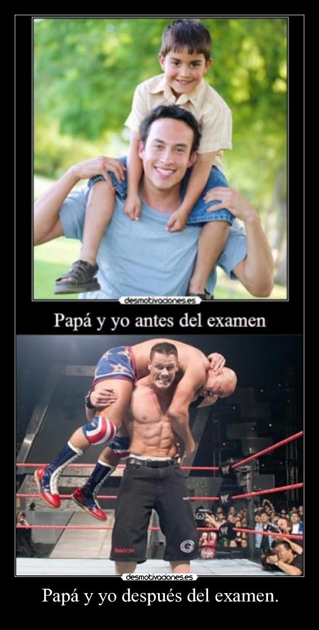 carteles wwe father desmotivaciones