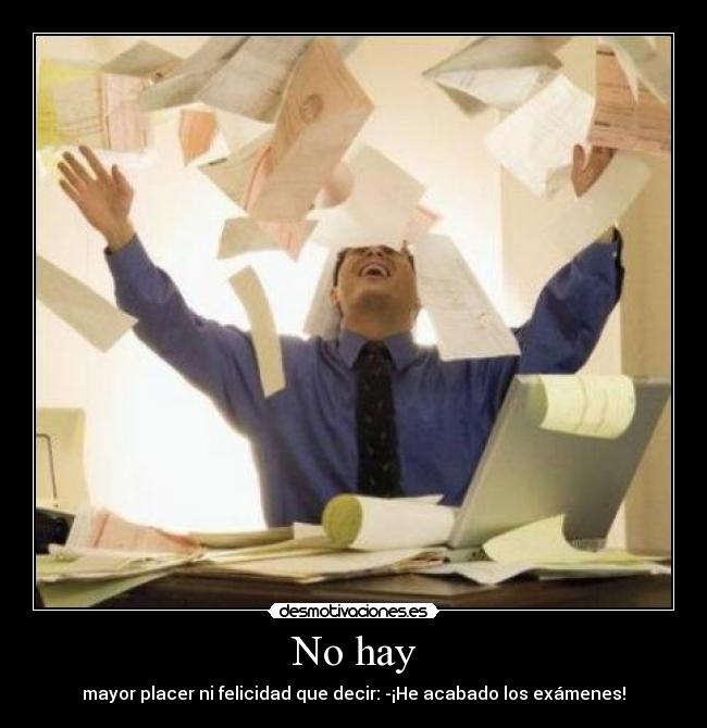 No hay -