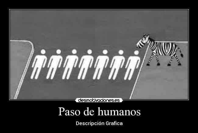 Paso de humanos - Descripción Grafica