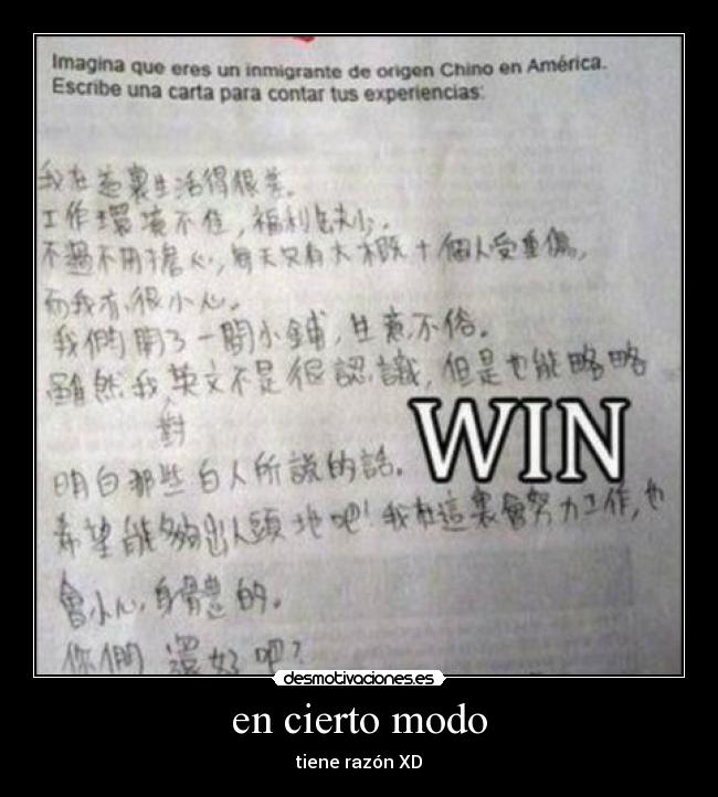 en cierto modo - tiene razón XD