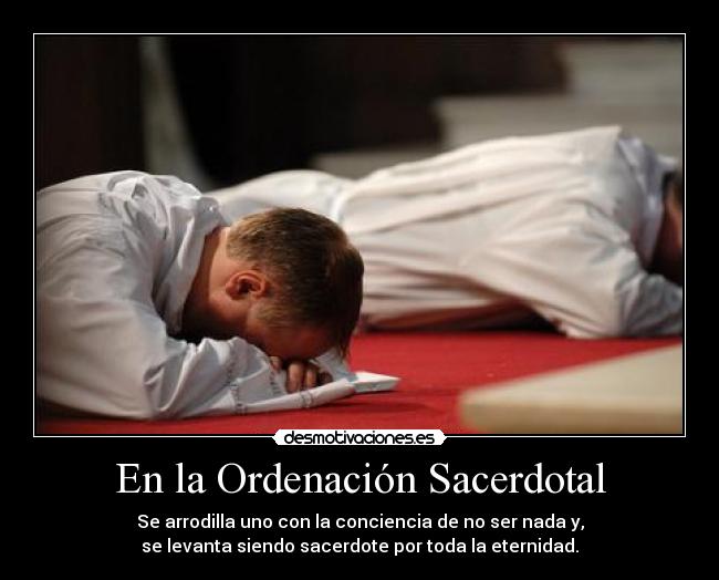En la Ordenación Sacerdotal -