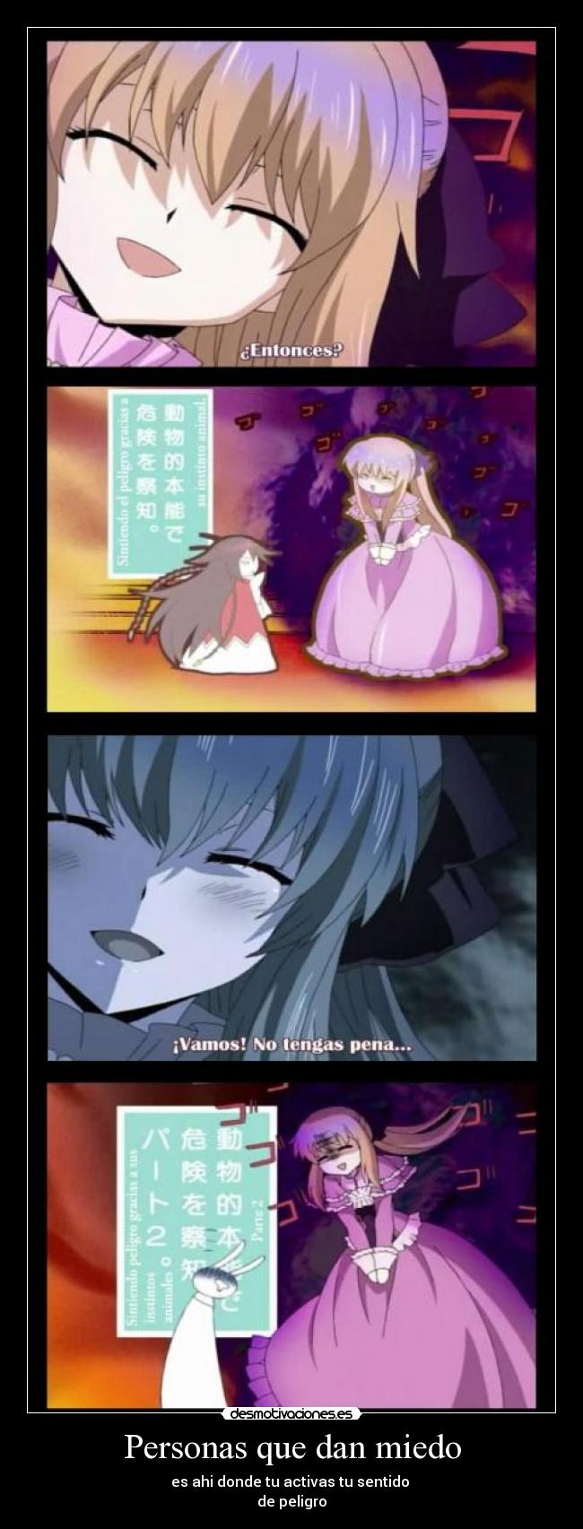 Personas que dan miedo -