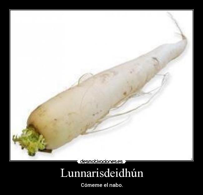 Lunnarisdeidhún - Cómeme el nabo.