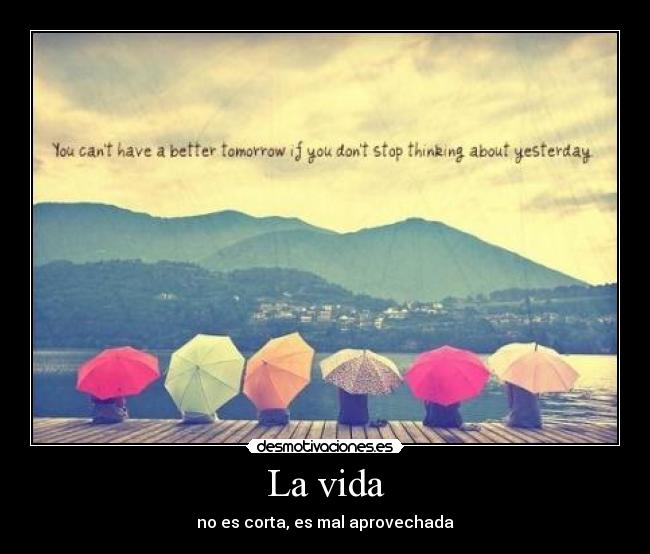 La vida - no es corta, es mal aprovechada