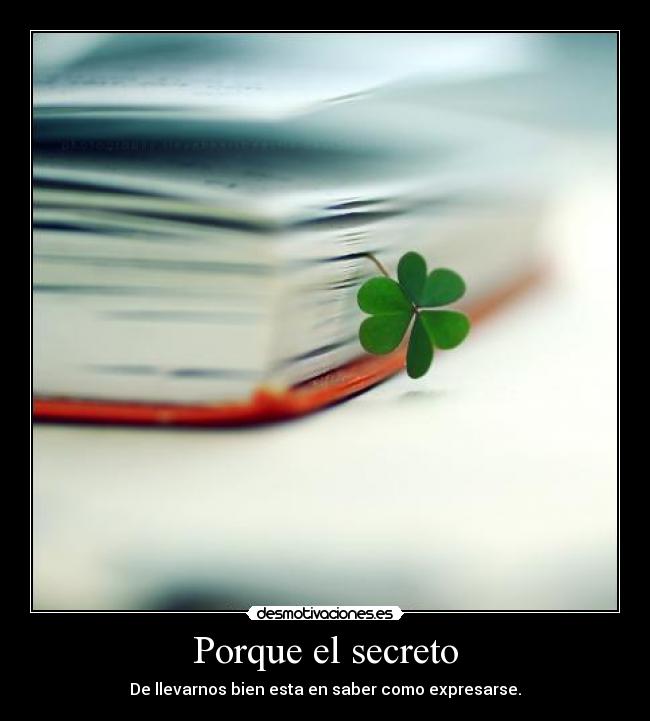 Porque el secreto - 