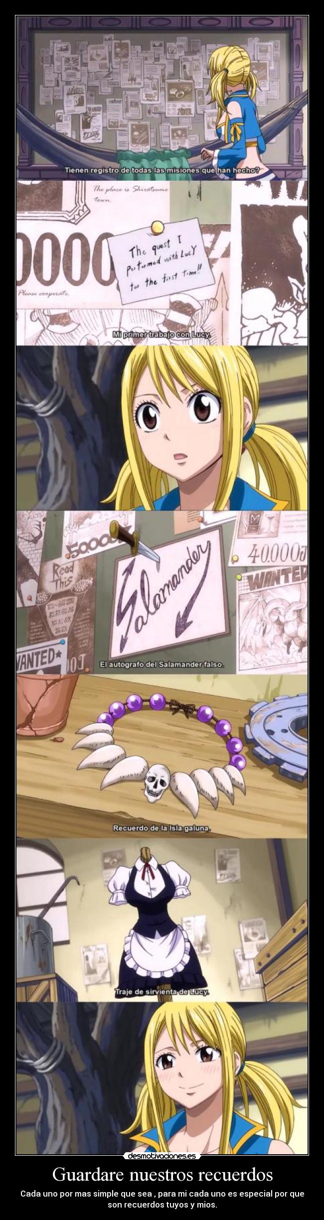 Guardare nuestros recuerdos - Cada uno por mas simple que sea , para mi cada uno es especial por que
son recuerdos tuyos y mios.