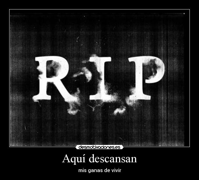 Aquí descansan -