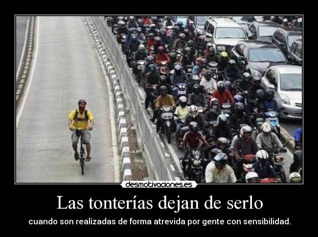 Las tonterías dejan de serlo - cuando son realizadas de forma atrevida por gente con sensibilidad.