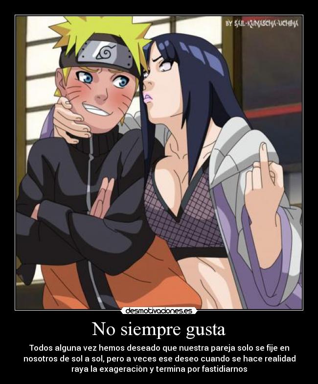 No siempre gusta - Todos alguna vez hemos deseado que nuestra pareja solo se fije en
nosotros de sol a sol, pero a veces ese deseo cuando se hace realidad
raya la exageraciòn y termina por fastidiarnos