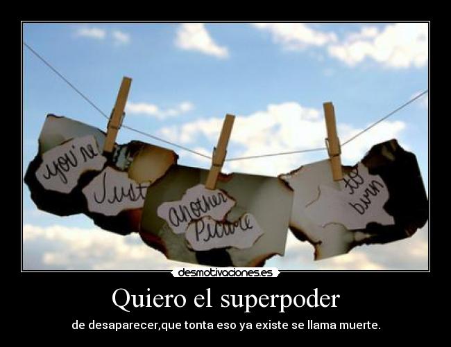 Quiero el superpoder -