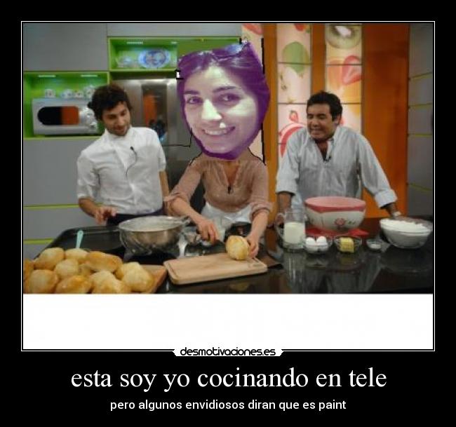 esta soy yo cocinando en tele -