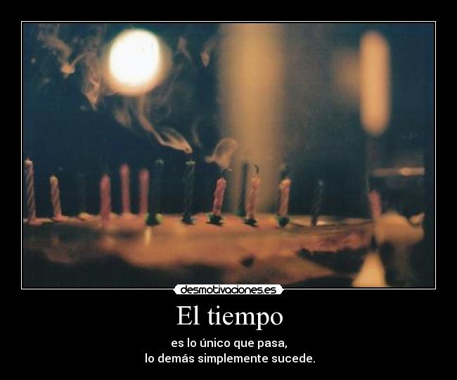 El tiempo -