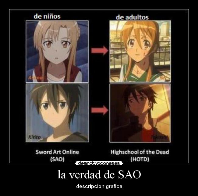 la verdad de SAO - descripcion grafica