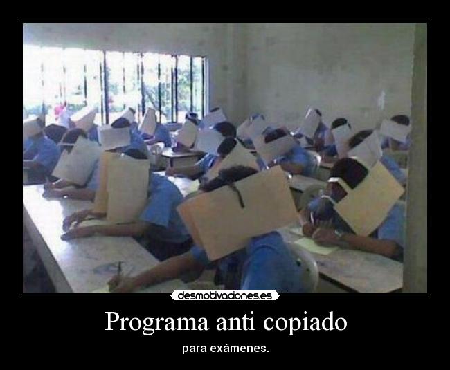 carteles examen desmotivaciones