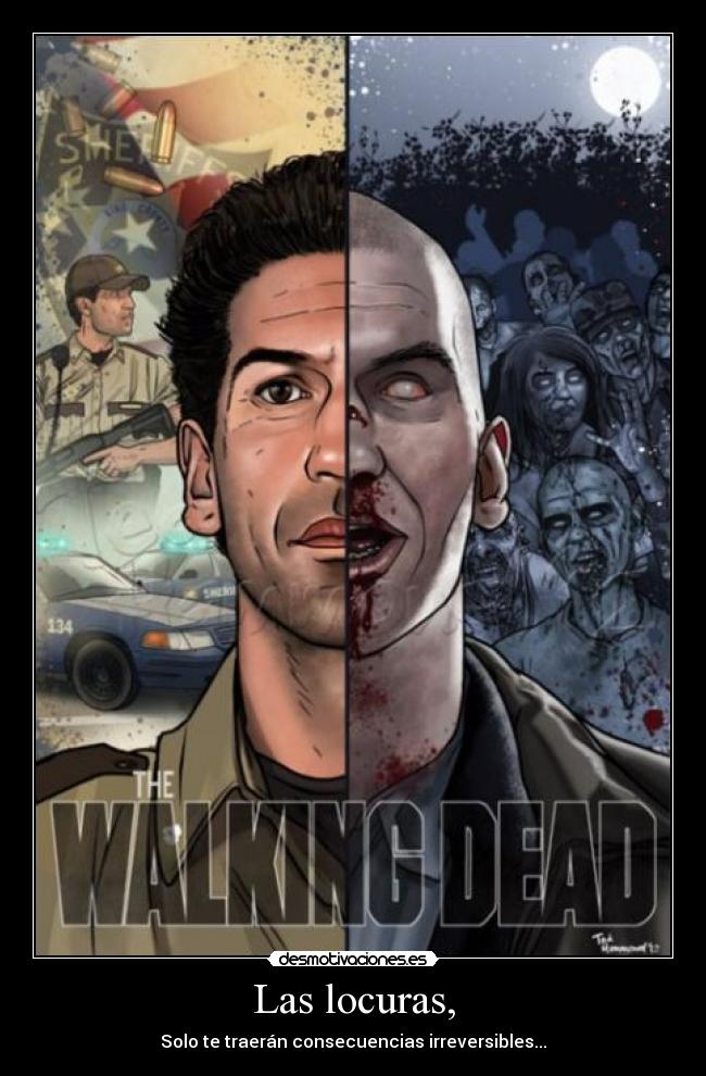 carteles the walking dead shane desmotivaciones