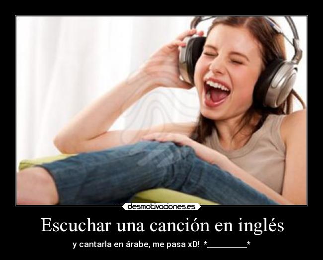 Escuchar una canción en inglés -