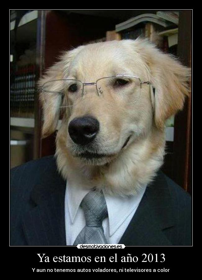 Ya estamos en el año 2013 -