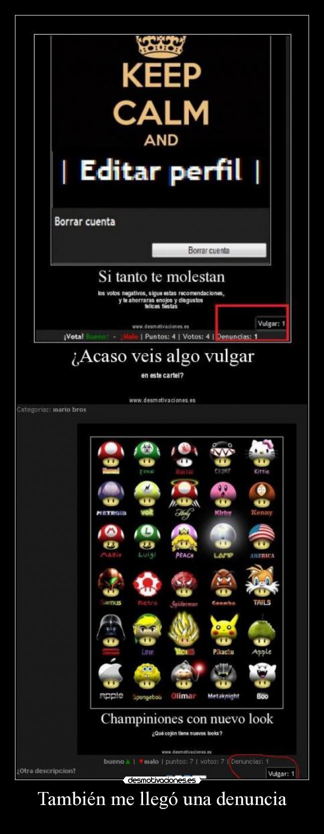 carteles eset walt tanookiloco denuncia cartel desmotivaciones